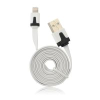  datový kabel USB Flat white pro Apple iPhone 5, 5C, 5S, SE, iPad mini