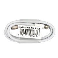 datový kabel Jekod USB/Lightning Apple iPhone 6, 6S, 7, 8, X, XS, XR, 11, 11 Pro, 11 Pro Max, SE (2020), 12, 12 mini, 12 Pro, 12 Pro Max, 13, 13 mini, 13 Pro, 13 Pro Max, SE (2022), 14, 14 Plus, 14 Pro, 14 Pro Max 1A white 1m