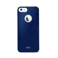 PURO zadní kryt Soft blue pro Apple iPhone 5, 5S, SE + ochranná folie