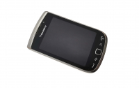 originální LCD displej + sklíčko LCD + přední kryt + vrchní klávesnice BlackBerry 9810 Torch black SWAP