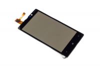 sklíčko LCD + dotyková plocha Nokia Lumia 820 black