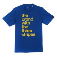 Adidas tričko pánské Performance With 3 Stripes - modré vel. L