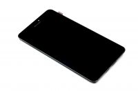 originální LCD displej + sklíčko LCD + dotyková plocha + přední kryt Microsoft Lumia 640 XL black