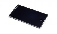 originální LCD displej + sklíčko LCD + dotyková plocha + přední kryt Nokia Lumia 920 black SWAP