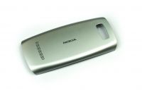 originální kryt baterie Nokia Asha 305, 306 silver white SWAP