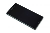 LCD display + sklíčko LCD + dotyková plocha + přední kryt Sony D6633 Xperia Z3 Dual SIM black