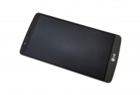 LCD display + sklíčko LCD + dotyková plocha + přední kryt LG G3 D855 black