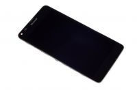 LCD displej + sklíčko LCD + dotyková plocha + přední kryt Microsoft Lumia 640 black
