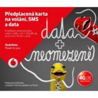 Vodafone SIM karta Data + Neomezeně