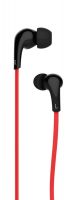 USAMS headset Leo stereo black red univerzální 3,5mm jack