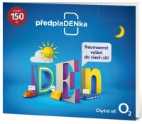 O2 SIM karta PředplaDENka kredit 150