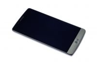 LCD display + sklíčko LCD + dotyková plocha + přední kryt LG D722 G3s grey