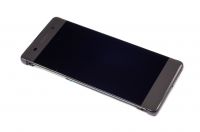 originální LCD display + sklíčko LCD + dotyková plocha + přední kryt Sony F3111 Xperia XA black