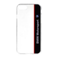 BMW pouzdro Motorsport Blue TPU Transparent pro Apple iPhone 7, 8 4.7