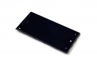 LCD displej + sklíčko LCD + dotyková plocha + přední kryt HTC Windows phone 8X black
