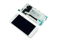 originální LCD displej + sklíčko LCD + dotyková plocha + přední kryt Lenovo S90 white