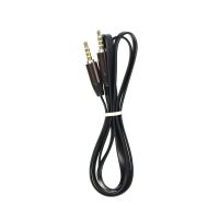 Propojovací audio kabel Flat 3,5mm - 3,5mm 1m black
