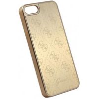 Guess 4G Aluminium Pouzdro gold pro Apple iPhone 5/5S/SE