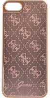 Guess 4G Aluminium Pouzdro rose gold pro Apple iPhone 5/5S/SE