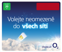O2 SIM karta PředplaDENka kredit 20