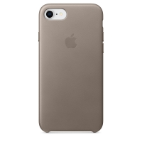 originální pouzdro Apple Leather Case (MQH62ZM/A) taupe pro Apple iPhone 7, iPhone 8