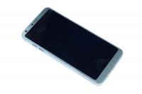 originální LCD display + sklíčko LCD + dotyková plocha + přední kryt LG H870 G6 blue