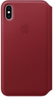 originální pouzdro Apple Leather Folio (MRX32ZM/A) pro Apple iPhone XS MAX (PRODUCT) red