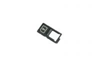 originální držák SIM + SD karty Sony E6553 Xperia Z3 Plus, E6653 Xperia Z5, E6853 Z5 Premium black SWAP