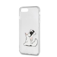 Karl Lagerfeld pouzdro Choupette No Rope Hard Case transparent pro iPhone 8 Plus