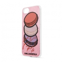 Karl Lagerfeld pouzdro Paris Glitter TPU Case pink pro iPhone 7, iPhone 8