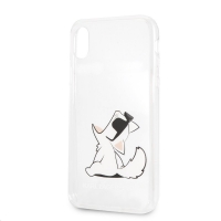 Karl Lagerfeld pouzdro Eaten Apple No Rope Hard Case transparent pro iPhone XR