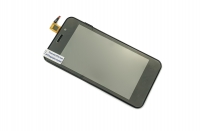 originální LCD displej + sklíčko LCD + dotyková plocha + přední kryt  iGET Star P450B black