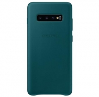 originální pouzdro Samsung EF-VG975LGEGWW Leather Cover green pro Samsung G975 Galaxy S10 Plus