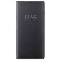 originální pouzdro Samsung EF-NG975PBEGWW LED View Cover black pro Samsung G975 Galaxy S10 Plus