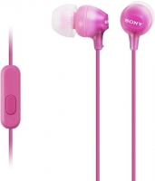 originální headset Sony MDR-EX15AP pink