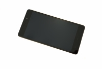 originální LCD display + sklíčko LCD + dotyková plocha + přední kryt Lenovo A7000, K3 Note black