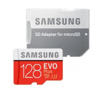 MicroSDXC 128GB Samsung EVO Plus s adaptérem