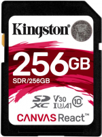 SDXC 256GB Kingston Class Canvas React U3 V30