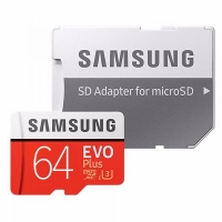 MicroSDXC 64GB Samsung EVO Plus s adaptérem