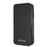 Guess pouzdro PU Leather Book Case Iridescent black pro iPhone XR