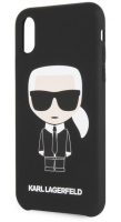 Karl Lagerfeld pouzdro Full Body Iconic Silikonové black pro iPhone XR