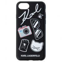 Karl Lagerfeld pouzdro Pins Hard Case black pro iPhone 7, iPhone 8, iPhone SE (2020)