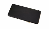 originální LCD displej + sklíčko LCD + dotyková plocha + střední rám Samsung G973F Galaxy S10 black