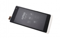 originální LCD displej + sklíčko LCD + dotyková plocha + přední kryt myPhone Fun 2 white
