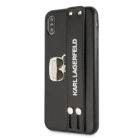 Karl Lagerfeld pouzdro Head Hand Strap black pro Apple iPhone XS Max
