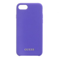 Guess pouzdro Saffiano PU Silicone Case purple pro iPhone 7, iPhone 8, iPhone SE (2020)