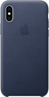 originální pouzdro Apple Leather Case (MRWN2ZM/A) pro Apple iPhone XS blue