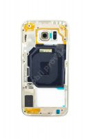 originální střední rám Samsung G920F Galaxy S6 gold SWAP