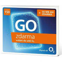 O2 SIM karta GO zdarma - 150Kč kredit