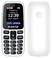 Aligator A220 Senior Dual SIM white CZ Distribuce